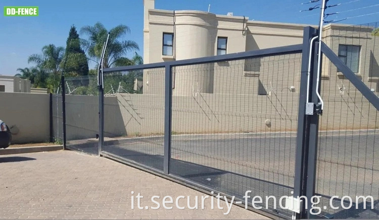 Messa saldata galvanizzata 358 recinzione anti -Climb Anti Climb ad alta sicurezza per il trattamento aeroportuale del gas di raffinatura della fabbrica Sostazione di potenza ferroviaria